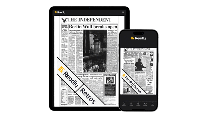 Readly launches The Independent’s 40th anniversary collection